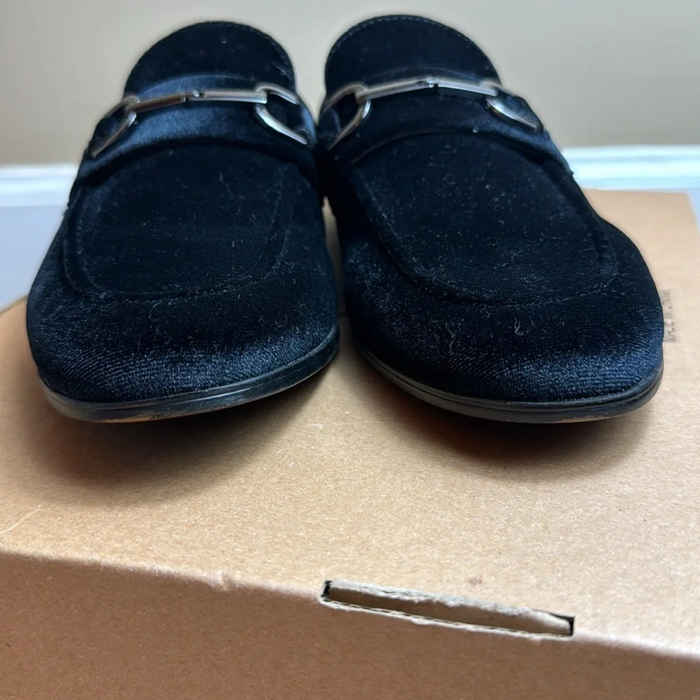 Steve Madden Black Velvet Bit Loafers - Picture 10 of 16